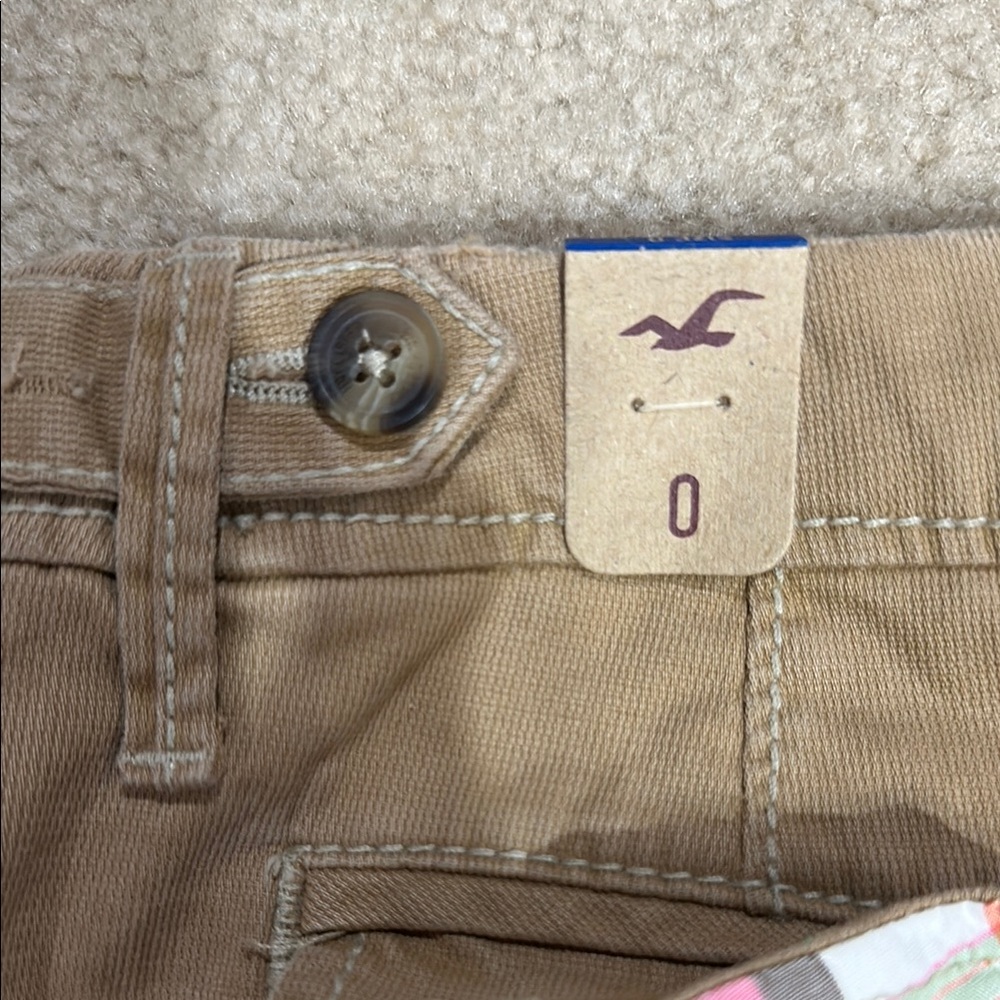 Hollister Beige Cotton Mini Skirt - Picture 3 of 4